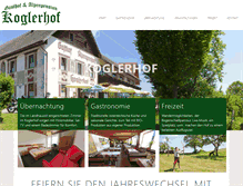 Tablet Screenshot of koglerhof.at
